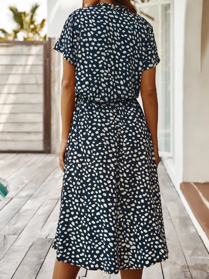 Florine - Midi Jurk met Elegante Pasvorm