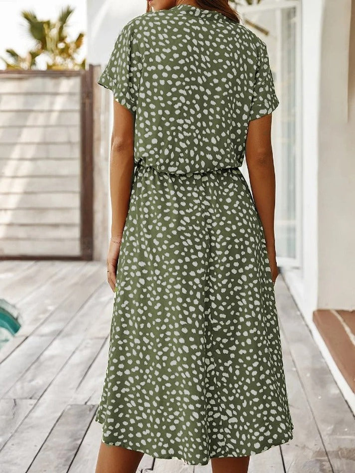 Florine - Midi Jurk met Elegante Pasvorm