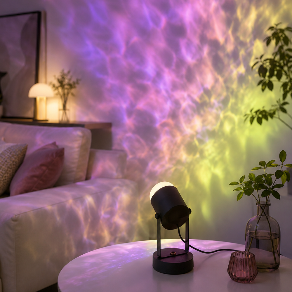 Colour-Changing LED Table Lamp - Adjustable Brightness & 360° Rotation 3