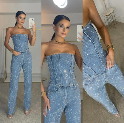 Dames Klassieke Jumpsuit – Katoen, Elegante Outfit voor Feest en Casual Gelegenheden