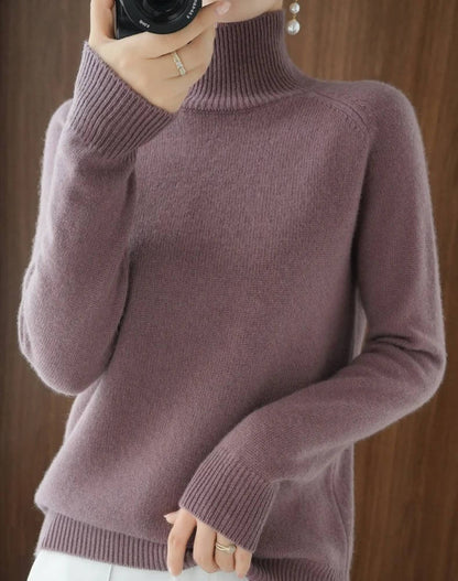 Damen Kaschmir Rollkragenpullover 0