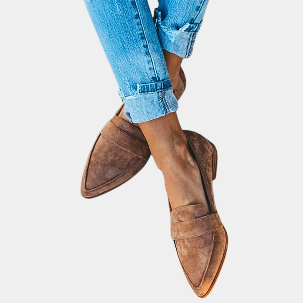 Dames Loafers – Zwart Suède, Casual Instappers voor Elke Gelegenheid