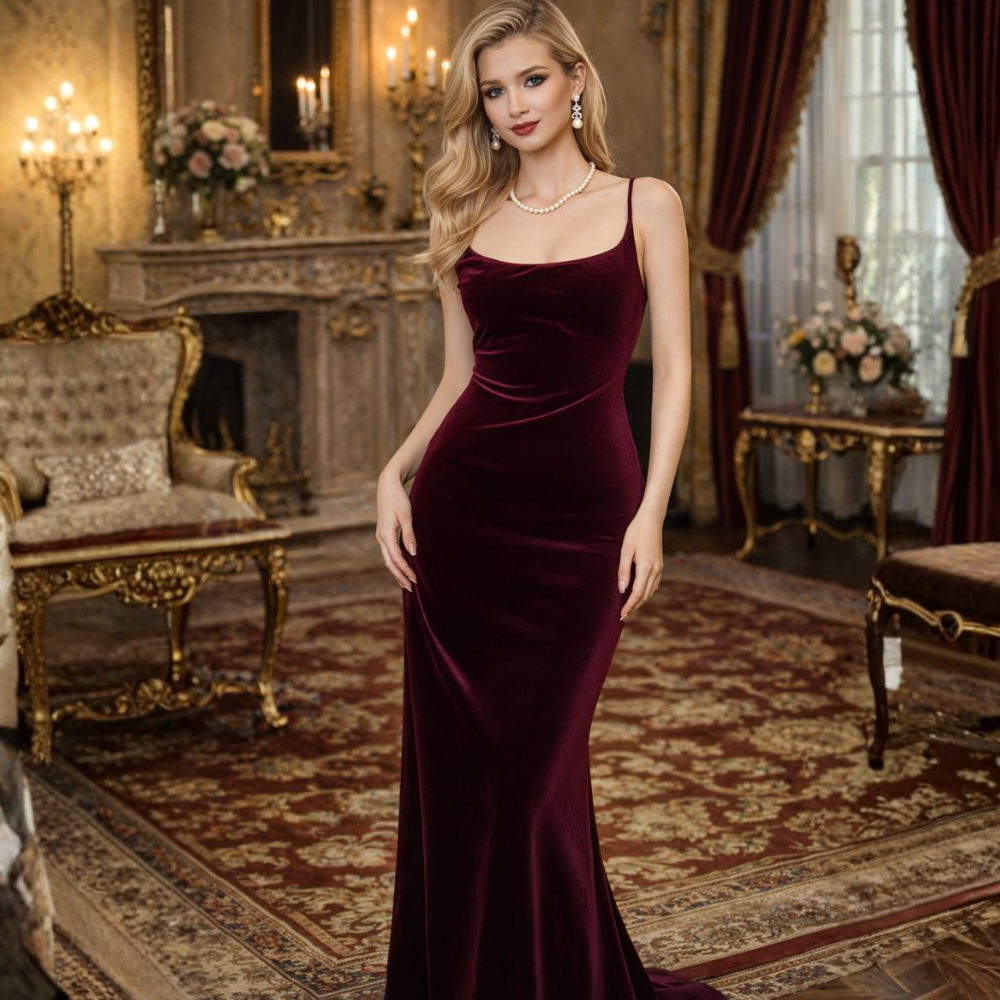 Dames Off-Shoulder Maxi Jurk – Nauwsluitende Pasvorm, Avondkleding