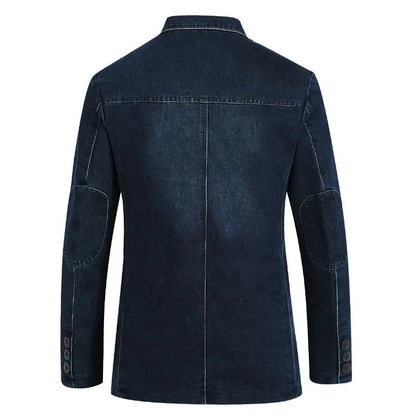 Heren Slim Fit Blazer – Met Reverskraag en Opgestikte Zakken, Geschikt voor Werk en Formele Gelegenheden