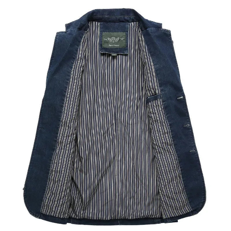 Heren Slim Fit Blazer – Met Reverskraag en Opgestikte Zakken, Geschikt voor Werk en Formele Gelegenheden