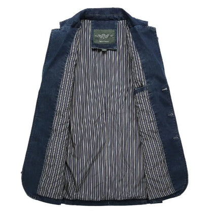 Heren Slim Fit Blazer – Met Reverskraag en Opgestikte Zakken, Geschikt voor Werk en Formele Gelegenheden