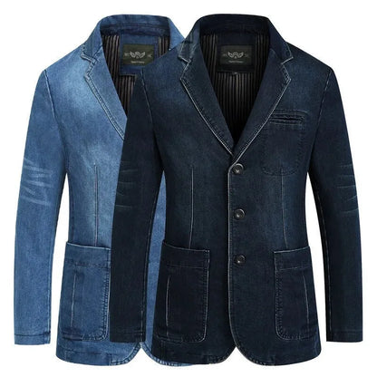 Heren Slim Fit Blazer – Met Reverskraag en Opgestikte Zakken, Geschikt voor Werk en Formele Gelegenheden