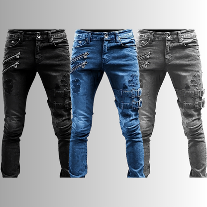 Heren Slim Fit Denim Jeans – Stretch, Casual, Comfortabel voor Dagelijks Gebruik