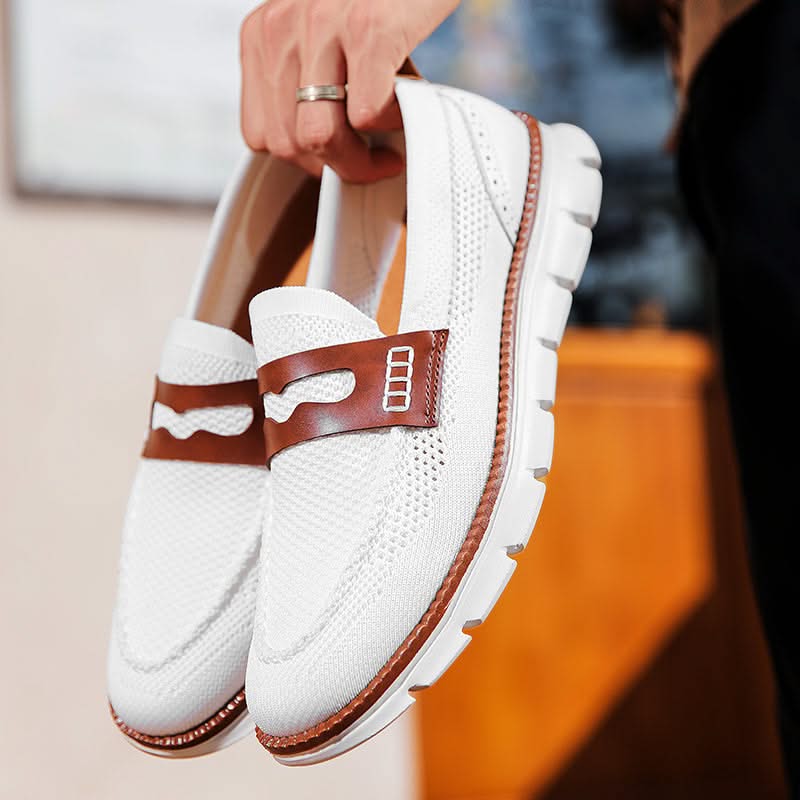 Heren Mesh Loafers met Gevoerde Zool