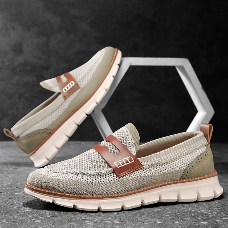 Heren Mesh Loafers met Gevoerde Zool
