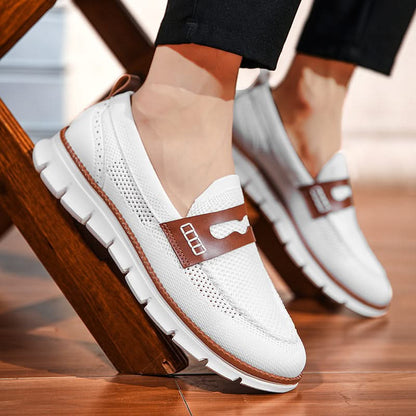 Heren Mesh Loafers met Gevoerde Zool