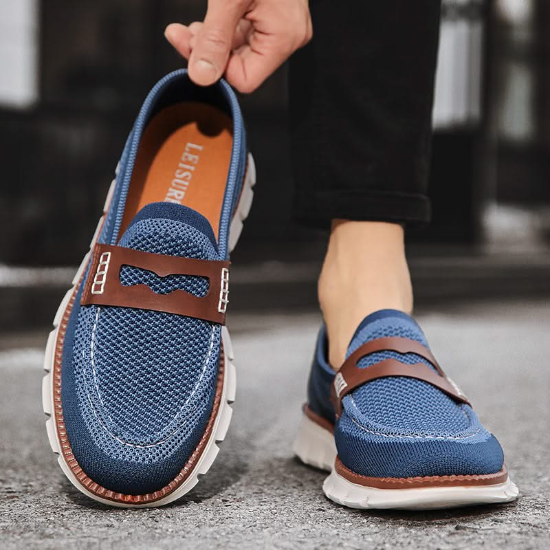 Heren Mesh Loafers met Gevoerde Zool