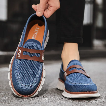 Heren Mesh Loafers met Gevoerde Zool