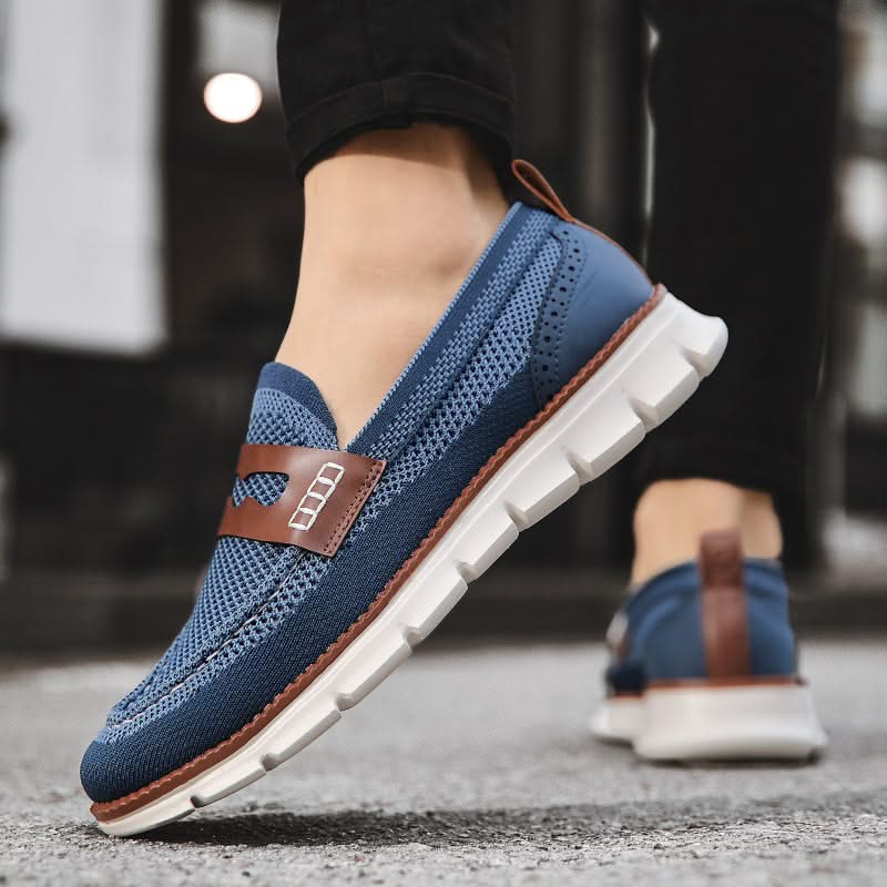 Heren Mesh Loafers met Gevoerde Zool