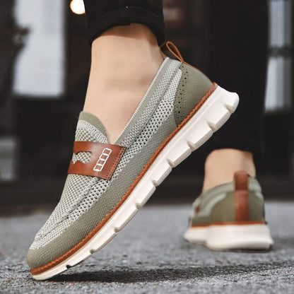 Heren Mesh Loafers met Gevoerde Zool