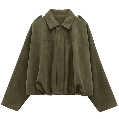 Dames Oversized Jas – Met Rits, Geschikt voor Lente en Herfst