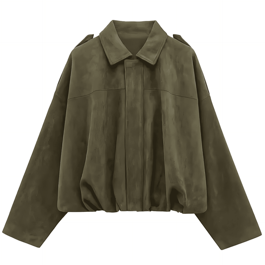 Dames Oversized Jas – Met Rits, Geschikt voor Lente en Herfst