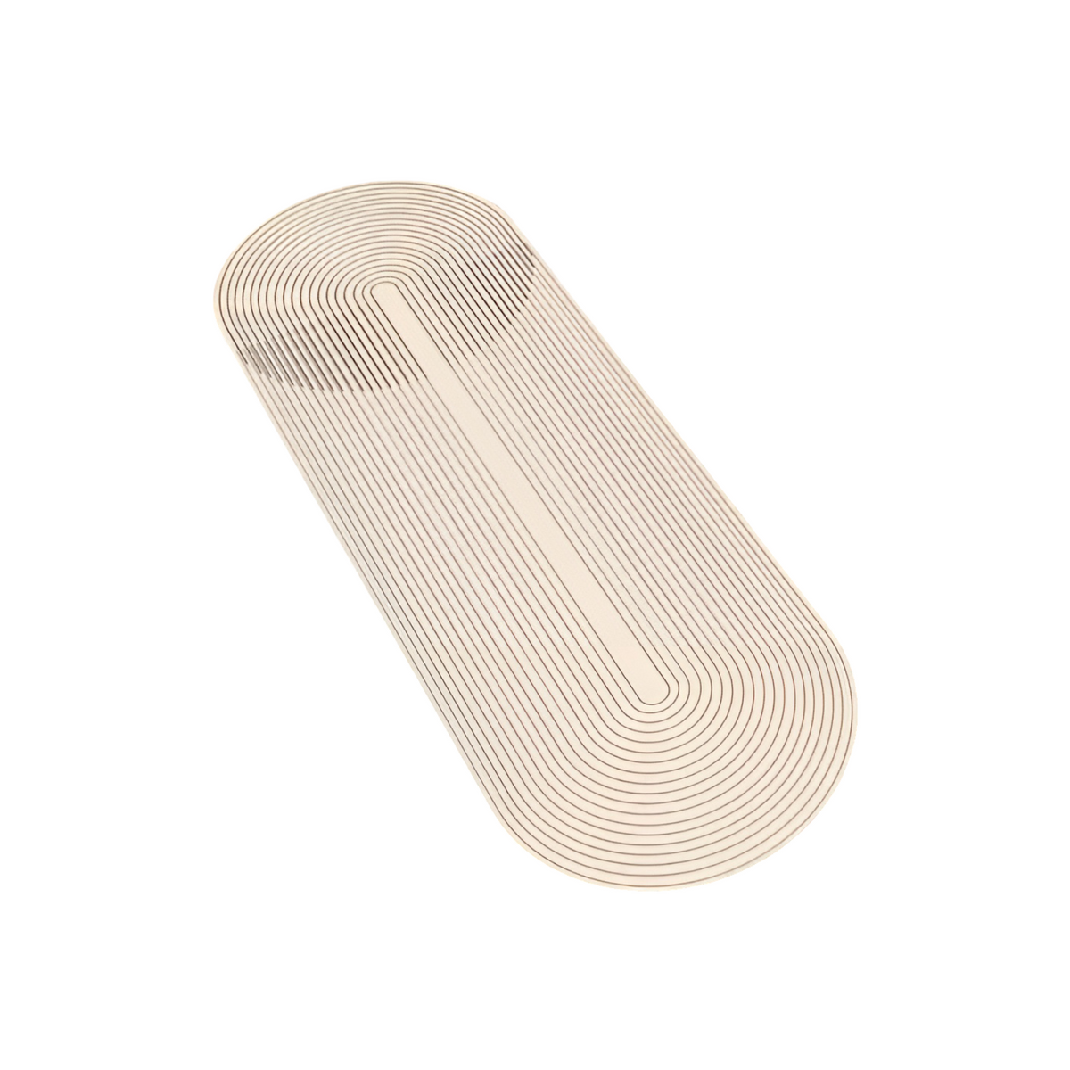 Badmat met Antislip Onderkant en Geometrisch Streepdessin