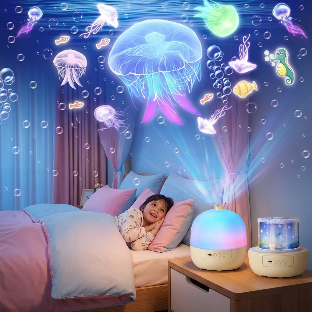 Kinder Nachtlampje met Sterrenprojector 2-in-1