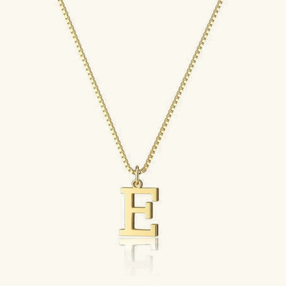 Dames Letterketting – Gold-Tone Initiaal Hanger