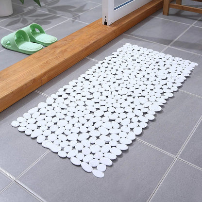 Eco-Friendly Non-Slip Bath Mat with Natural Pebble Design – 35×16 Shower Mat for Safe and Relaxing Bathroom Experience 5