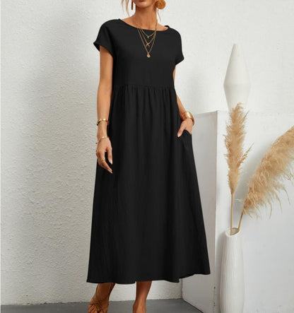 Elara - Elegante Zomerjurk met Losse Pasvorm