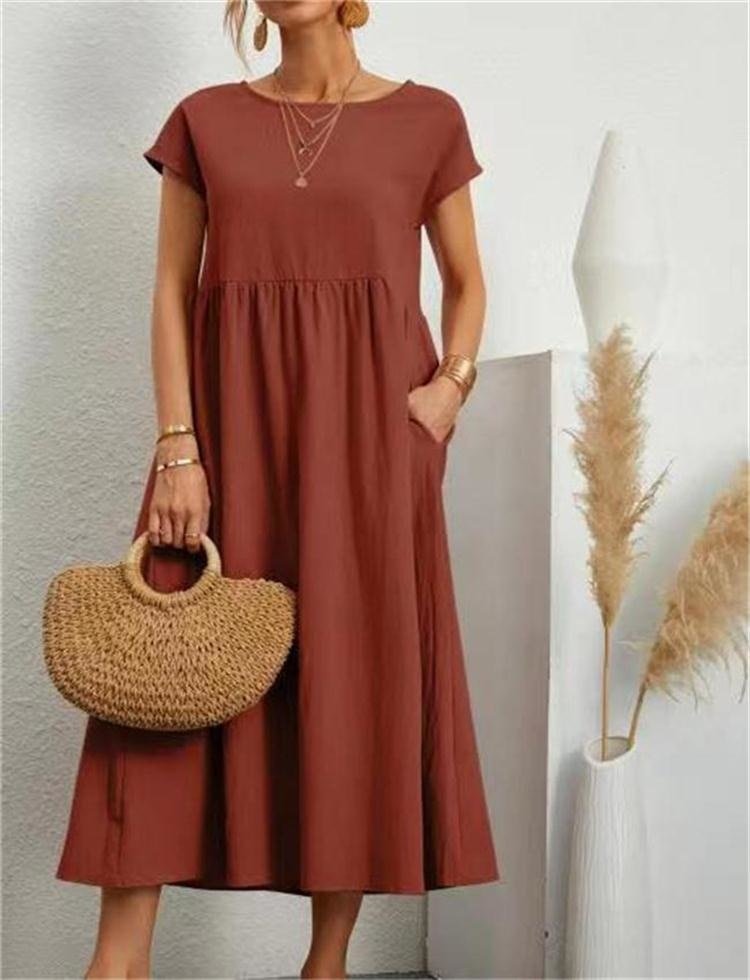 Elara - Elegante Zomerjurk met Losse Pasvorm
