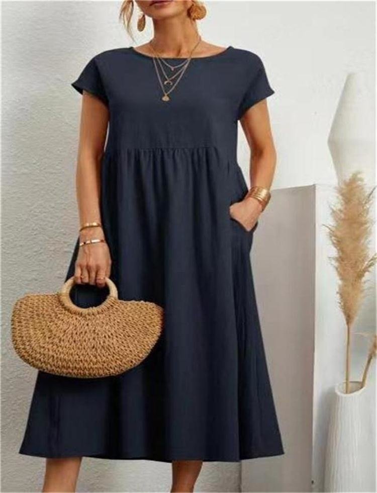 Elara - Elegante Zomerjurk met Losse Pasvorm