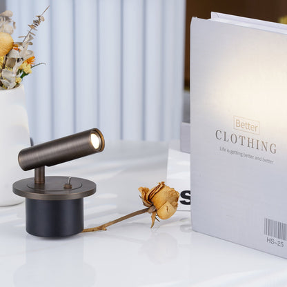 Wandlamp met Verstelbare Cilindrische Kop en Geïntegreerde LED