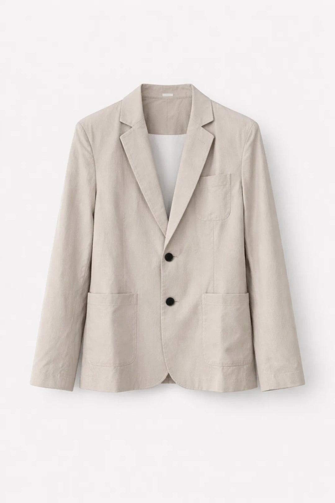 Heren Pak Set Blazer en Broek - Lichtbeige Tweedelig Ensemble