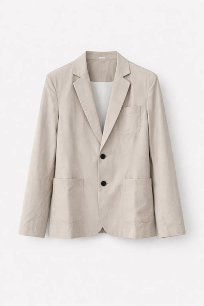 Heren Pak Set Blazer en Broek - Lichtbeige Tweedelig Ensemble