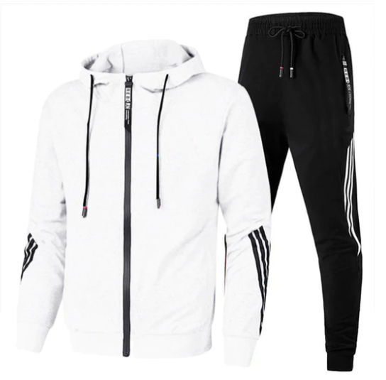 Heren Joggingpak met Capuchon en Ritssluiting