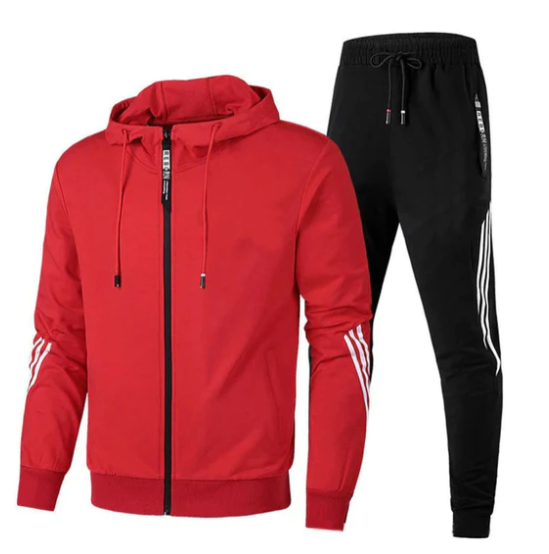Heren Joggingpak met Capuchon en Ritssluiting