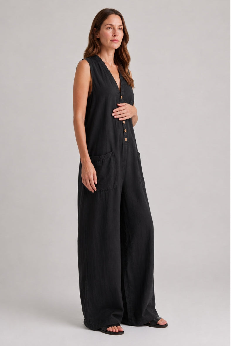 Dames Zwangerschapsjumpsuit met Stretch Fit en Zakken
