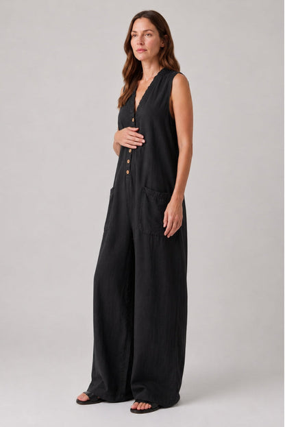 Dames Zwangerschapsjumpsuit met Stretch Fit en Zakken
