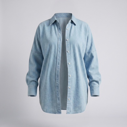 Dames Zwangerschapsblouse met Knoopsluiting – Katoen