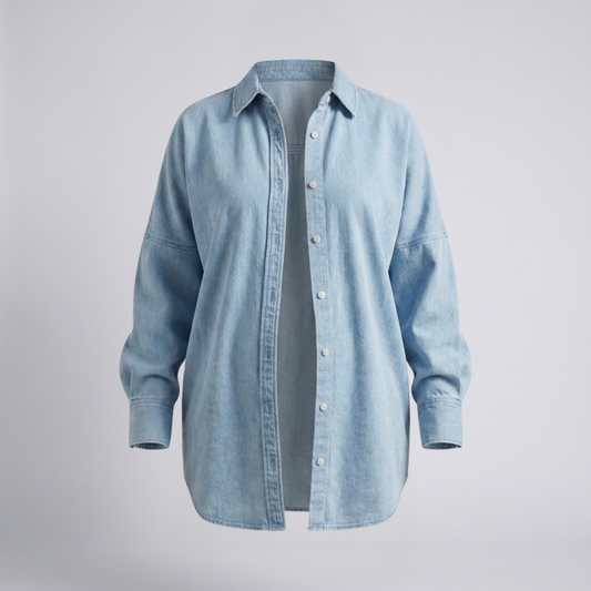 Dames Zwangerschapsblouse met Knoopsluiting – Katoen