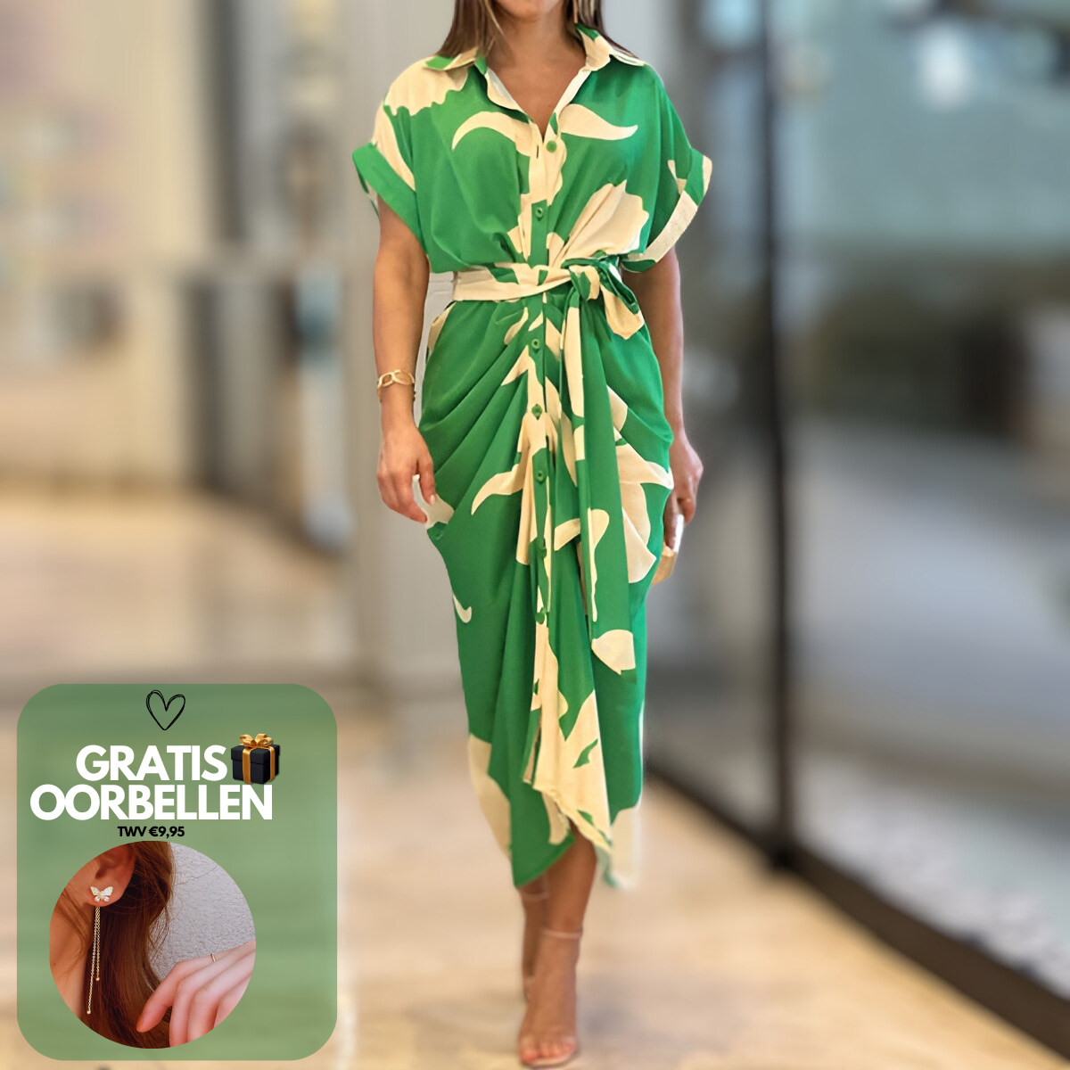 Sophie - Chic Maxi Jurk met Strik voor de Zomer