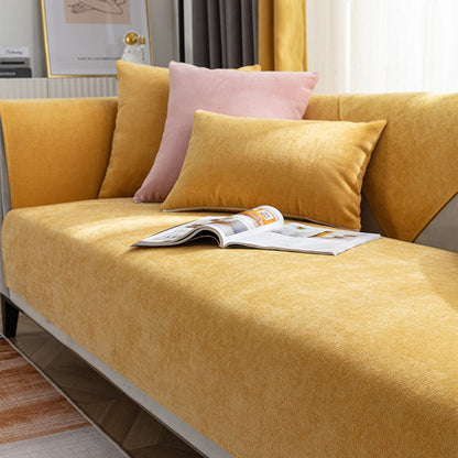 Chenille Bankhoes Anti-Slip - Zachte Hoes voor Bank