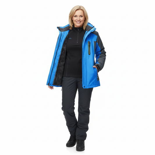 Dames Waterdichte Winterjas – Getailleerd, Warm, Casual voor Koude Dagen