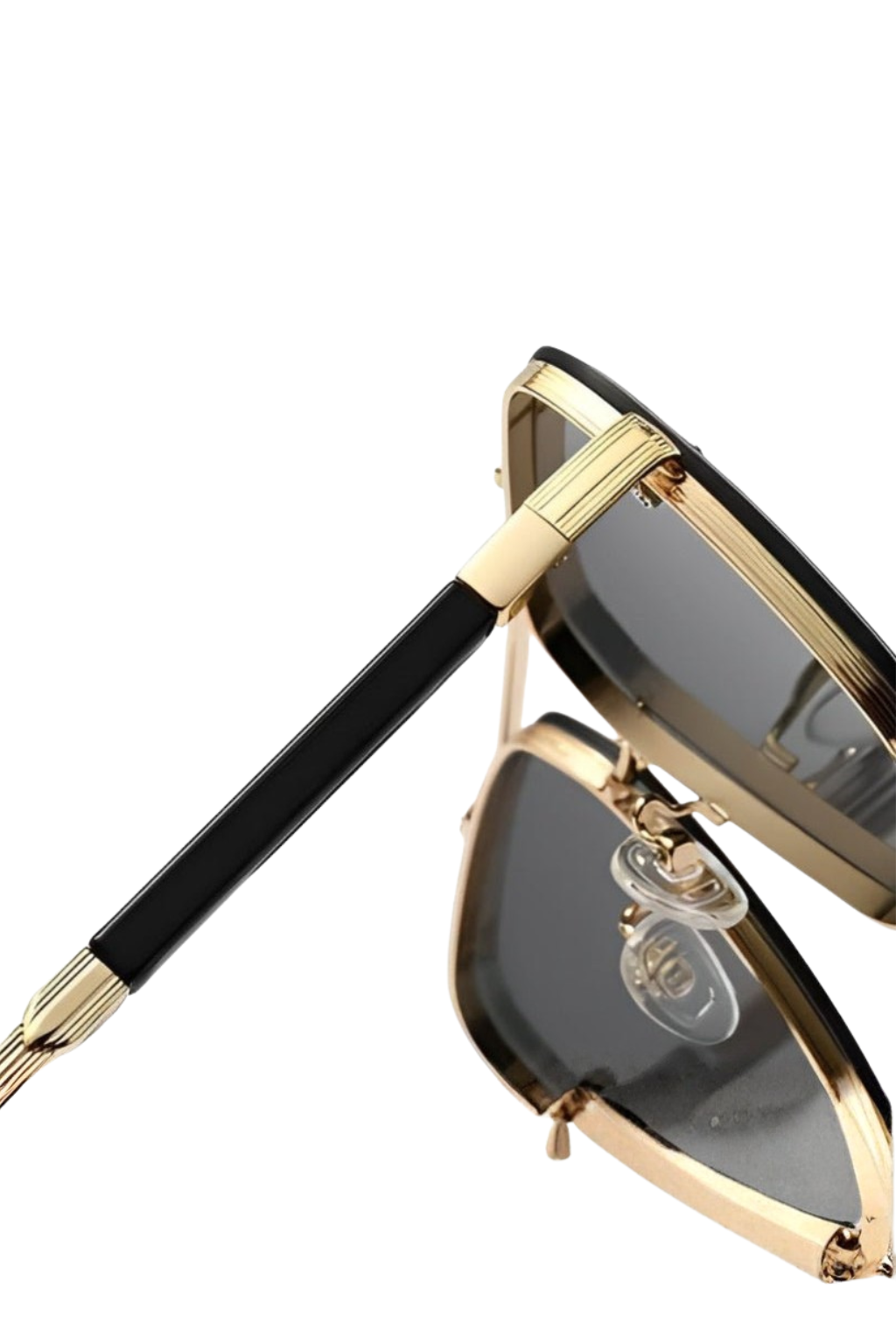 Dames Retro Aviator Zonnebril met Goudkleurig Montuur en UV400 Gradiëntglas