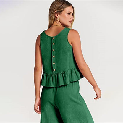 Giuliana - Tweedelig Set Met Mouwloos Topje Voor Zomer