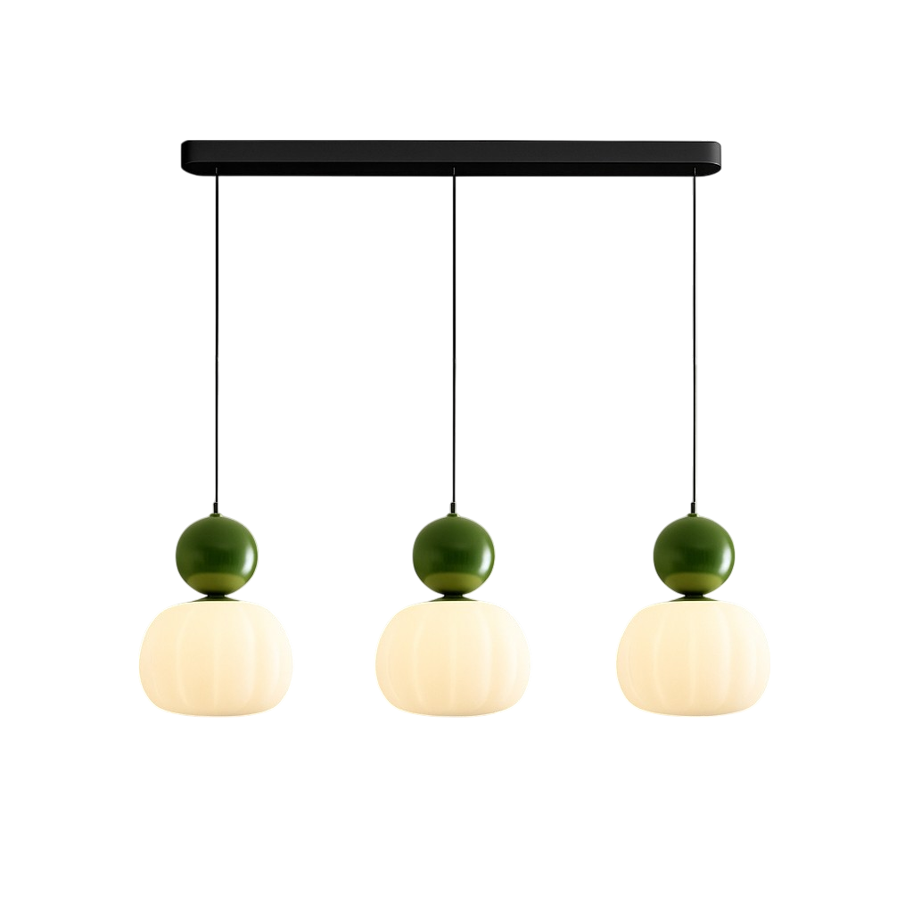 Art Deco Hanglamp met Acrylen Kap en Gelakte Bol