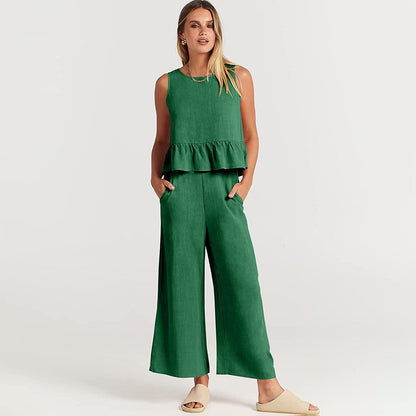 Giuliana - Tweedelig Set Met Mouwloos Topje Voor Zomer