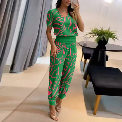Celina - Stijlvolle Bedrukte Chique Jumpsuit | Trendy & Comfortabel