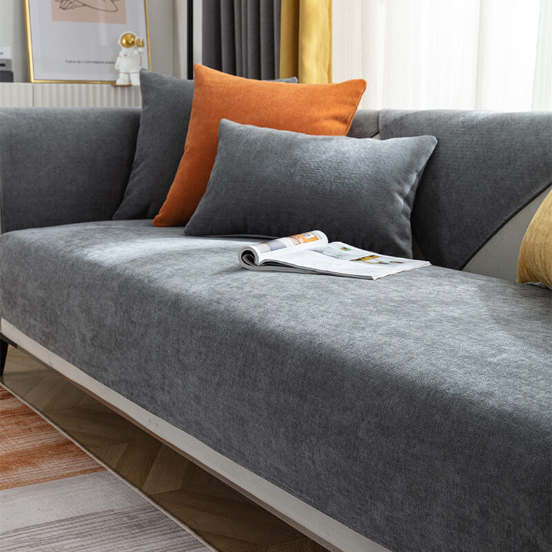 Chenille Bankhoes Anti-Slip - Zachte Hoes voor Bank