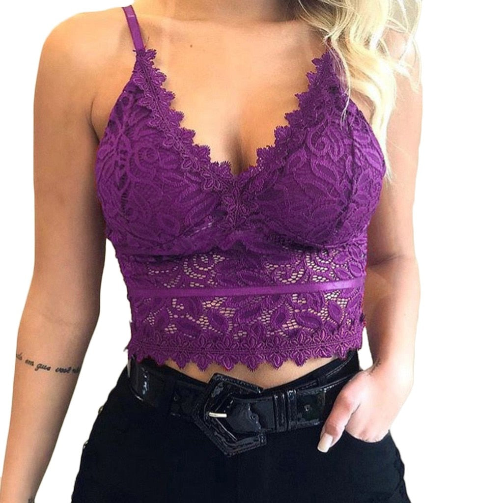 Galia - Verleidelijke Kanten Bralette Crop Top
