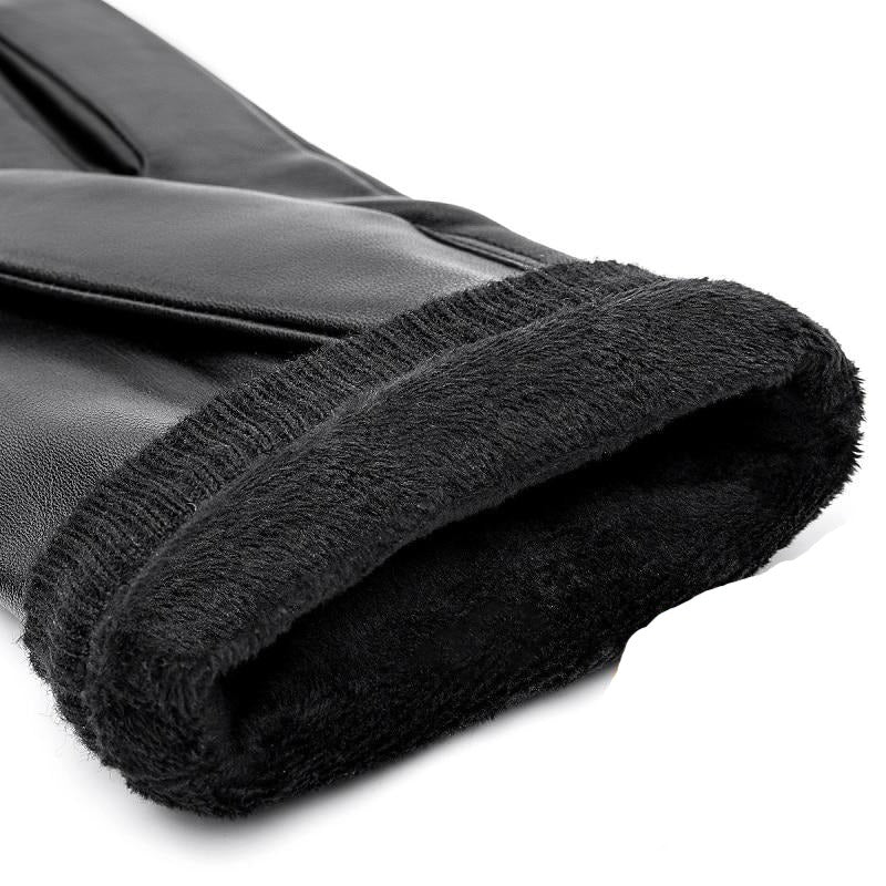 Heren Slim Fit Handschoenen – Geschikt voor Koud Weer, Met Rits Sluiting