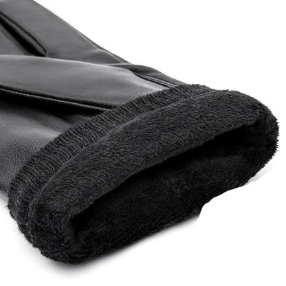 Heren Slim Fit Handschoenen – Geschikt voor Koud Weer, Met Rits Sluiting