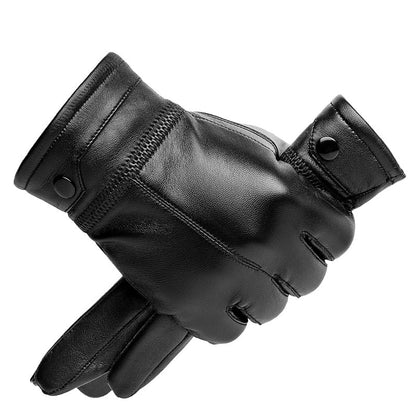 Heren Slim Fit Handschoenen – Geschikt voor Koud Weer, Met Rits Sluiting